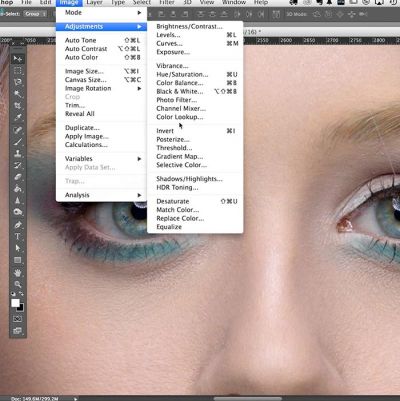 Photoshop interface and tools