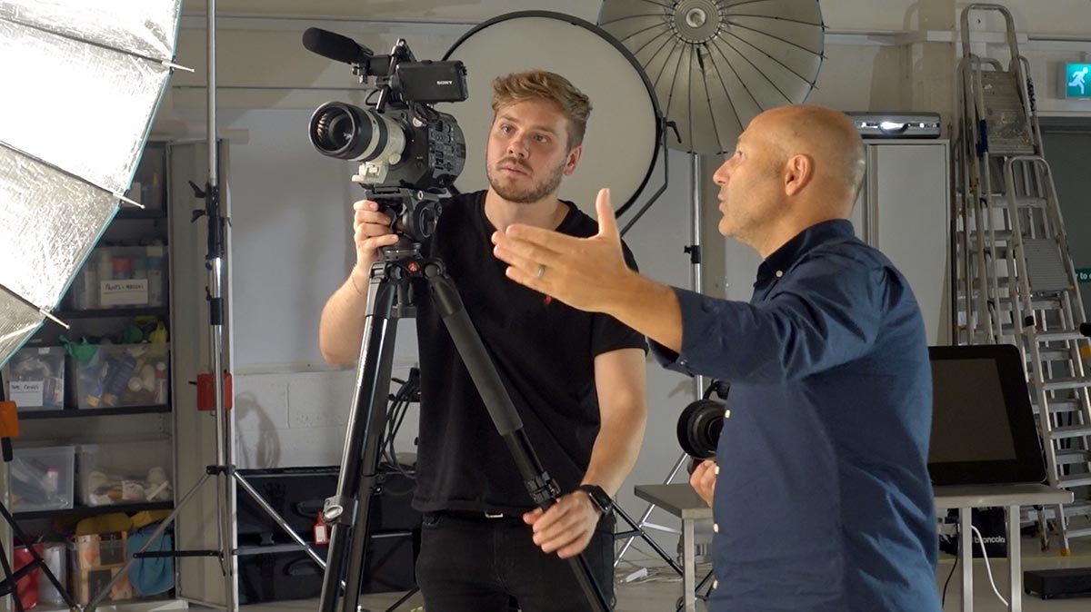 Behind the scenes, commercial for Manfrotto Reloader Air-55