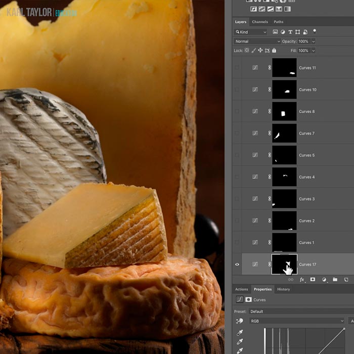 Food Photography: Still Life Cheese | Post-Production