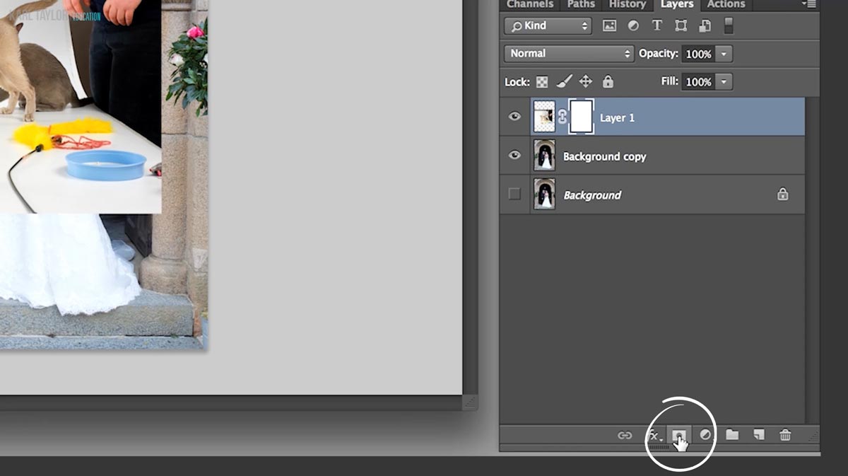 Creating layer masks in Photoshop